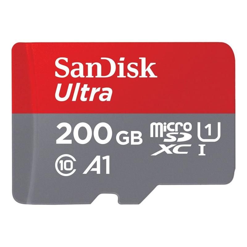 microSDXC 200GB SanDisk サンディスク UHS-1 超高速U1 FULL HD アプリ最適化 Rated A1対応 SDアダプター付 並行輸入品
