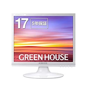 非常に良い グリーンハウス 17型スクエア LED液晶ディスプレイ ブルーライトカット機能搭載 ホワイト GH-LCS17C-WH