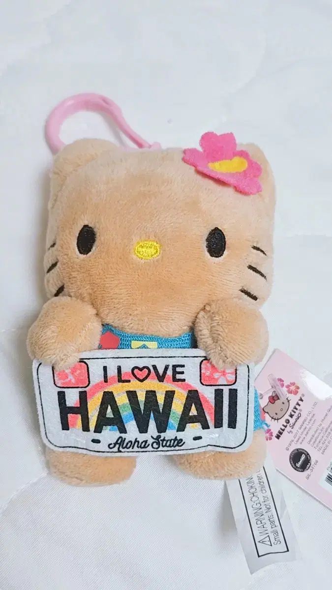 ハワイ限定ハローキティ 日焼けキティ フラダンス 根付け ご当地キティ　&付せん ハワイ限定ハローキティ 日焼けキティ フラダンス 根付け ご当地キティ