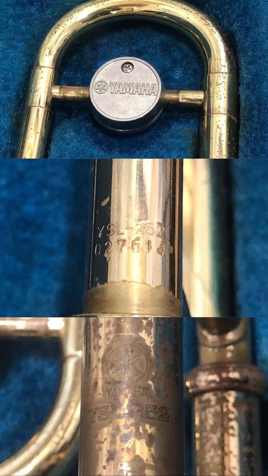 YAMAHA テナートロンボーン YSL-252 ヤマハ YAMAHA YSL-252 Trombone Musical instrument Hard case GAKKI