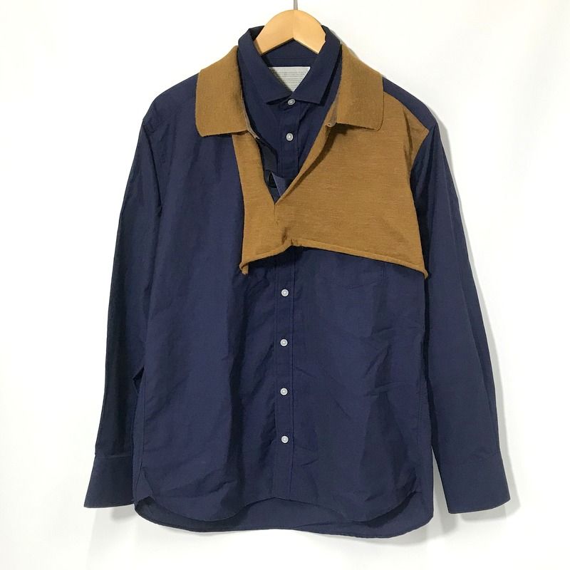 kolor ドッキングシャツ kolor ドッキングシャツ