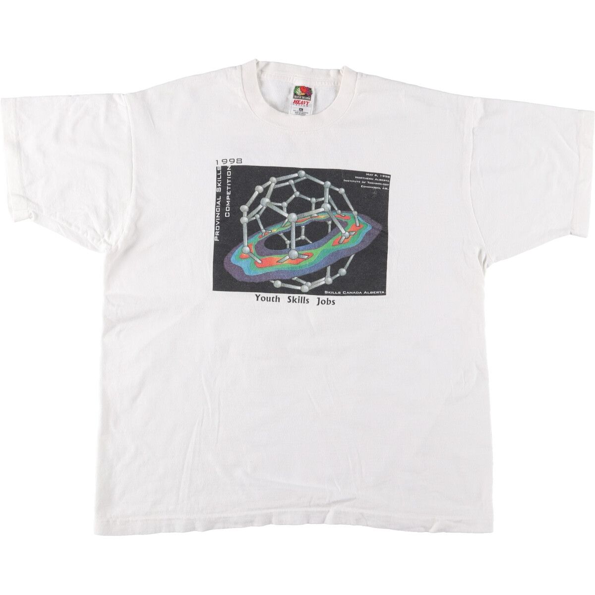古着 90年代 フルーツオブザルーム FRUIT OF THE LOOM Youth Skills Jobs プリントTシャツ カナダ製 メンズXL相当 ヴィンテージ|eaa548849