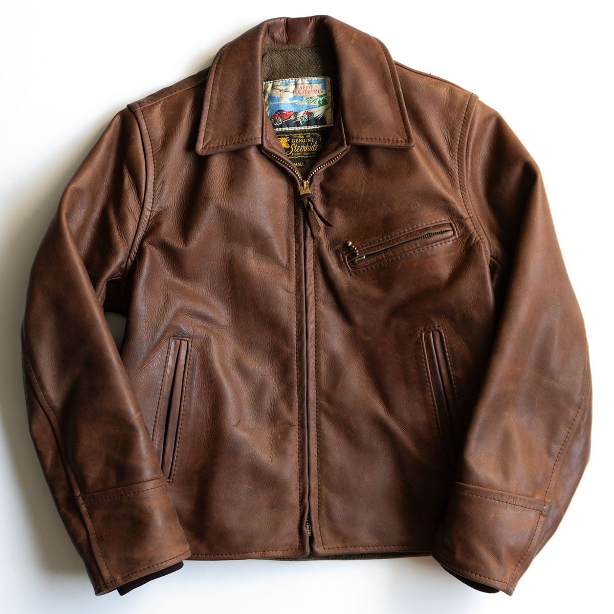 Aero LEATHERC エアロ レザーダブルライダースジャケット90s 生産 AERO