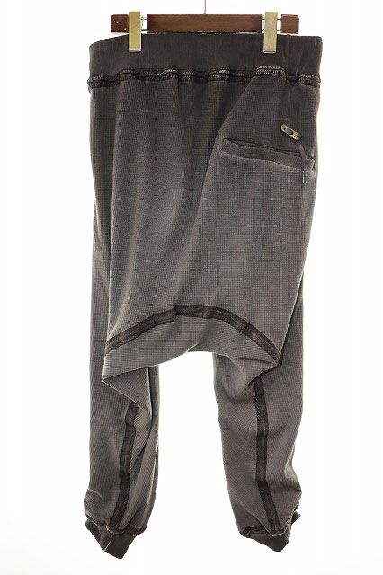 ボリスビジャンサベリ BORIS BIDJAN SABERI LONG JOHN 2.2 FLAT STITCH SEAM TAPED DARKGREY M F0406C シームテープ サルエル ジョガーパンツ ダークグレー ● 250922