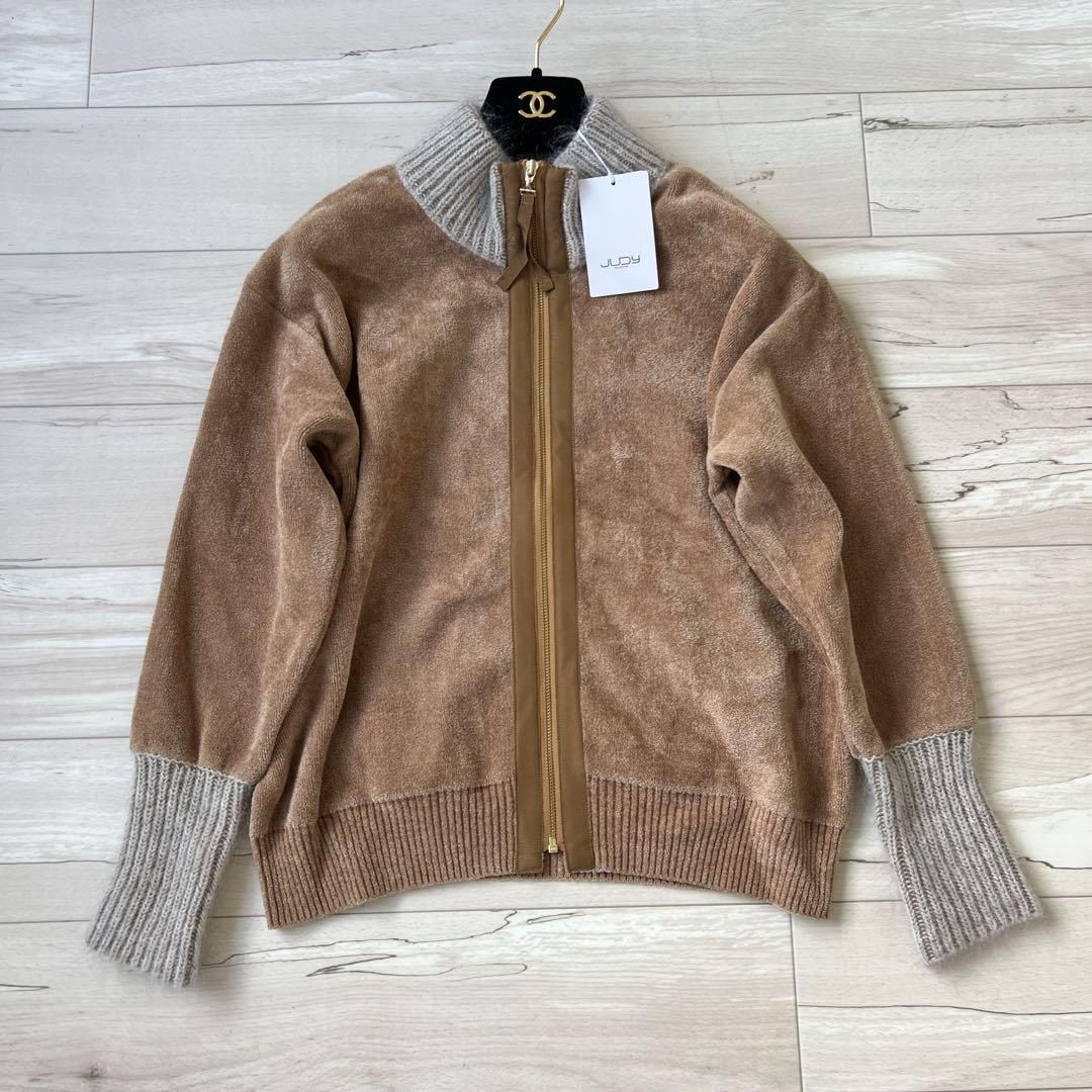 ♥タグ付 定価64900ジュディコレクション ジャンパーブルゾン 金ジップ