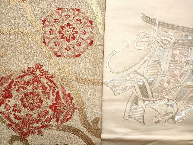 専用　和服帯　夏用　正絹　手描き　茄子模様　(紗)名古屋帯　早い者勝ち 専用 和服帯 夏用 正絹 手描き 茄子模様 (紗)名古屋帯 早い者勝ち 夏