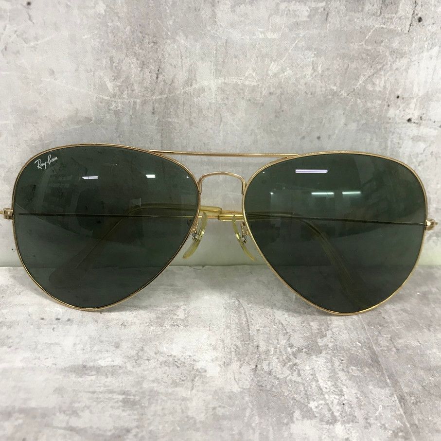 Ray-Ban アビエーターサングラス ゴールド Ray-Ban アビエーター サングラス | ゴールドトーン | FARFETCH JP
