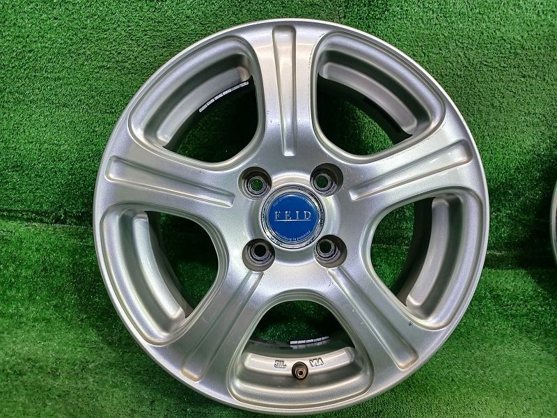 BRIDGESTONE FEID 15×5.5J ダイハツ純正 ハイゼット アルミホイール（タイヤ本数4本）（タイヤ □4本SET!□NO，X4472□会社宛 送料無料□145/80R12×4J 74S□ブリヂストン BRIDGESTONE スニーカー2 □夏 スチール エッセ ミラ 店頭交換OK