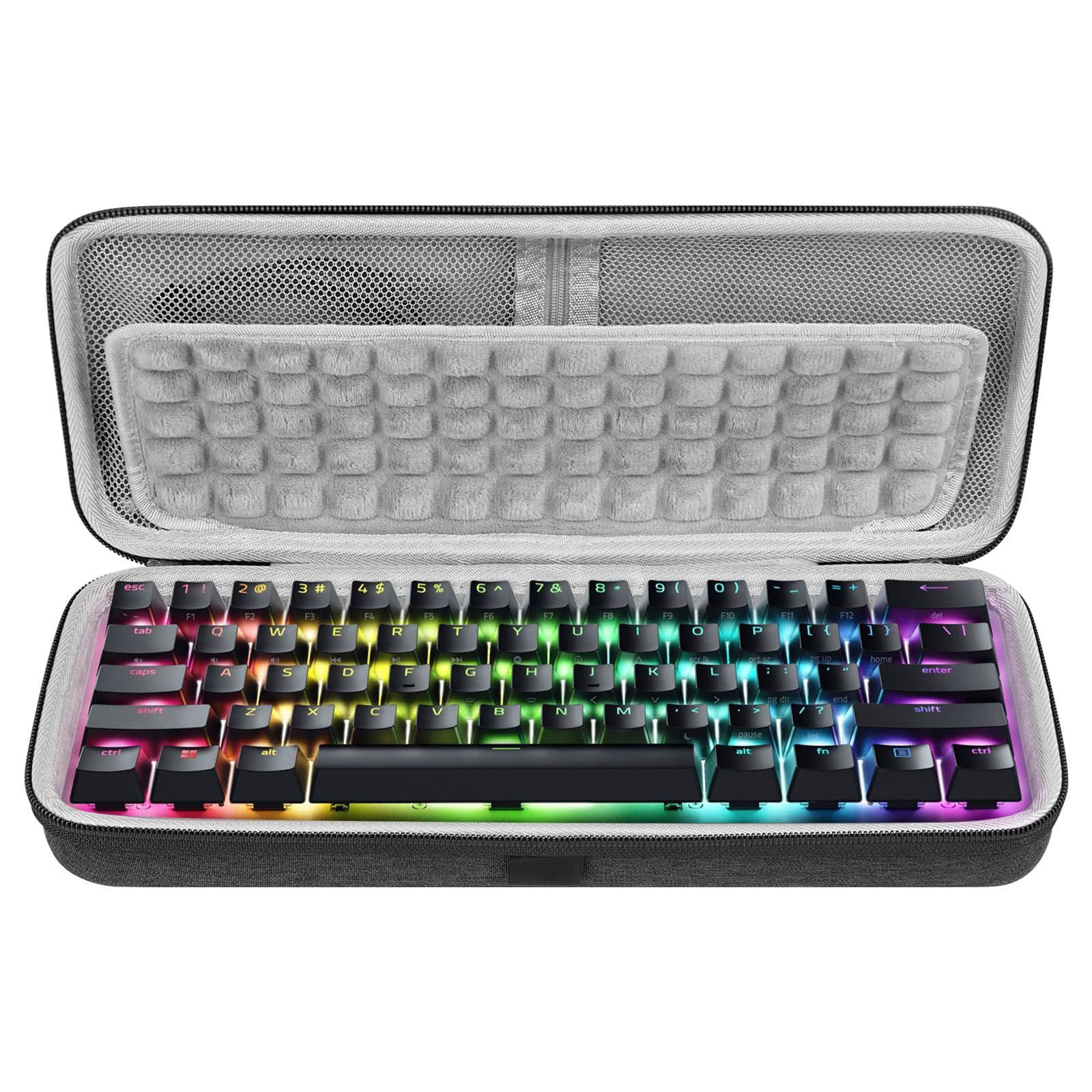 【在庫セール】キャリングバッグ 61キー Razer 6％コンパクト Huntsman Mini 小型 ゲーミングキーボード キーボードケース RK ROYAL KLUDGE RK61 Geekria メカニカル ゲーミングキーボード に適合