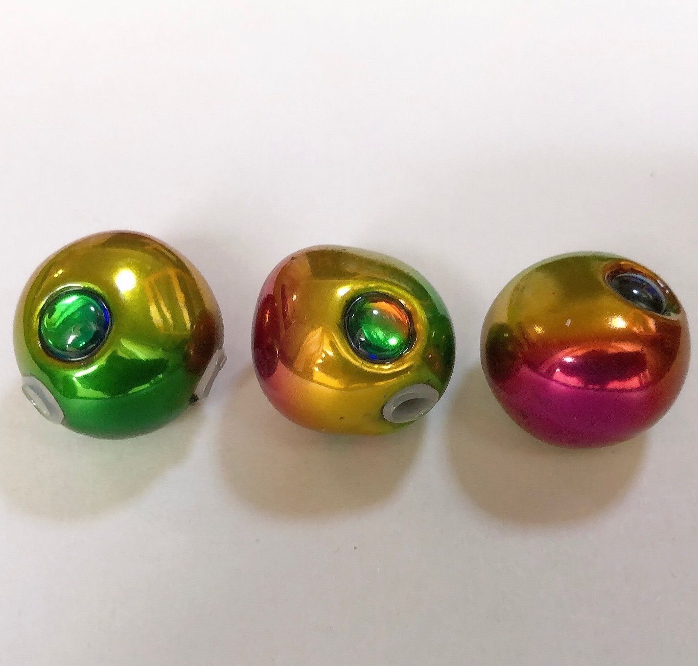 80100120gミドキン各2 レインボーB各1 タングステンタイラバヘッド タングステン タイラバ タイラバヘッド 鯛ラバジグ レインボーB 120g3