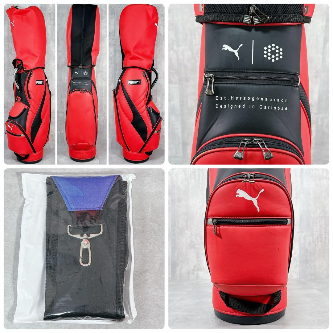 X715 オノフ プーマ他 メンズ ゴルフ クラブセット 12点 赤 カッコいい