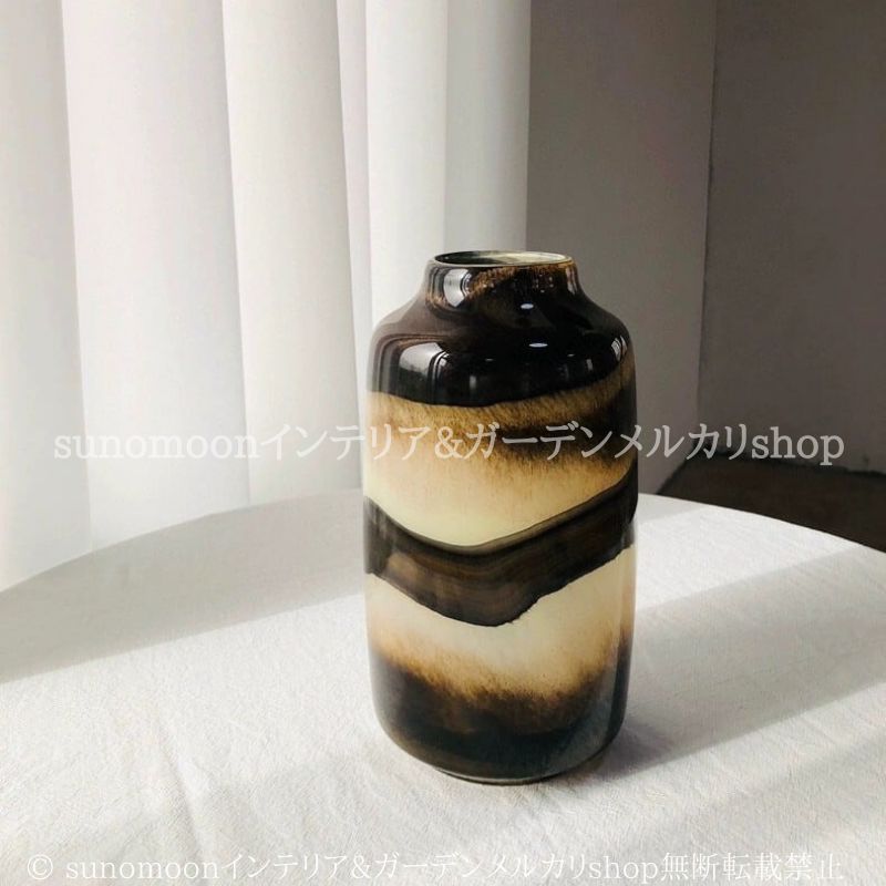 マーブル調 花瓶 ボトル型 フラワー ベース エレガント おしゃれ かわいい インテリア 北欧 花器 一輪挿し 贈り物 プレゼント 玄関 リビング