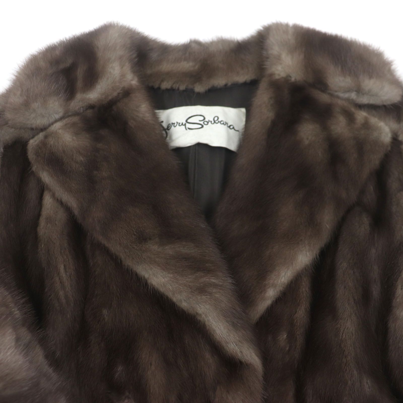 美品▽ブルーアイリスミンク MINK 本毛皮超ロングコート