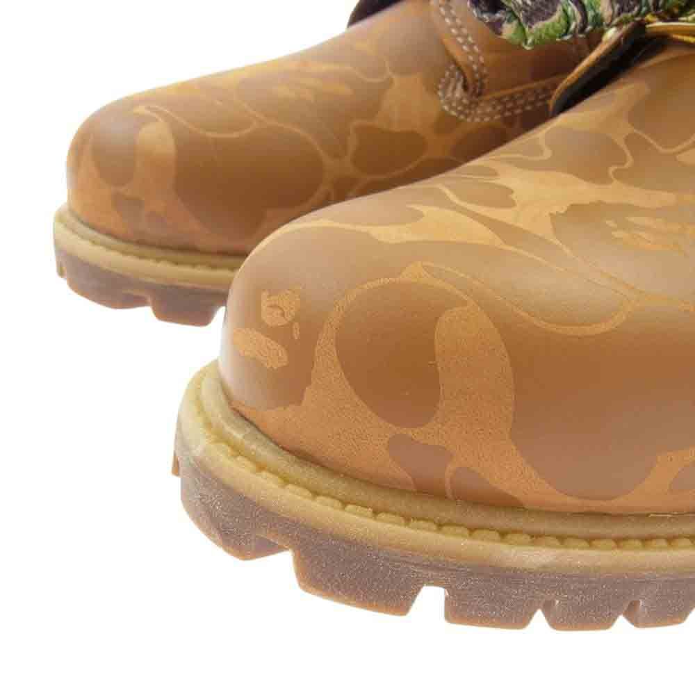 A BATHING APE アベイシングエイプ ブーツ 1H23191904 Timberland ティンバーランド PREMIUM  WATERPROOF CHUKKA WHEAT プレミアム ウォータープルーフ チャッカブーツ ライトブラウン系【中古】 - メルカリ