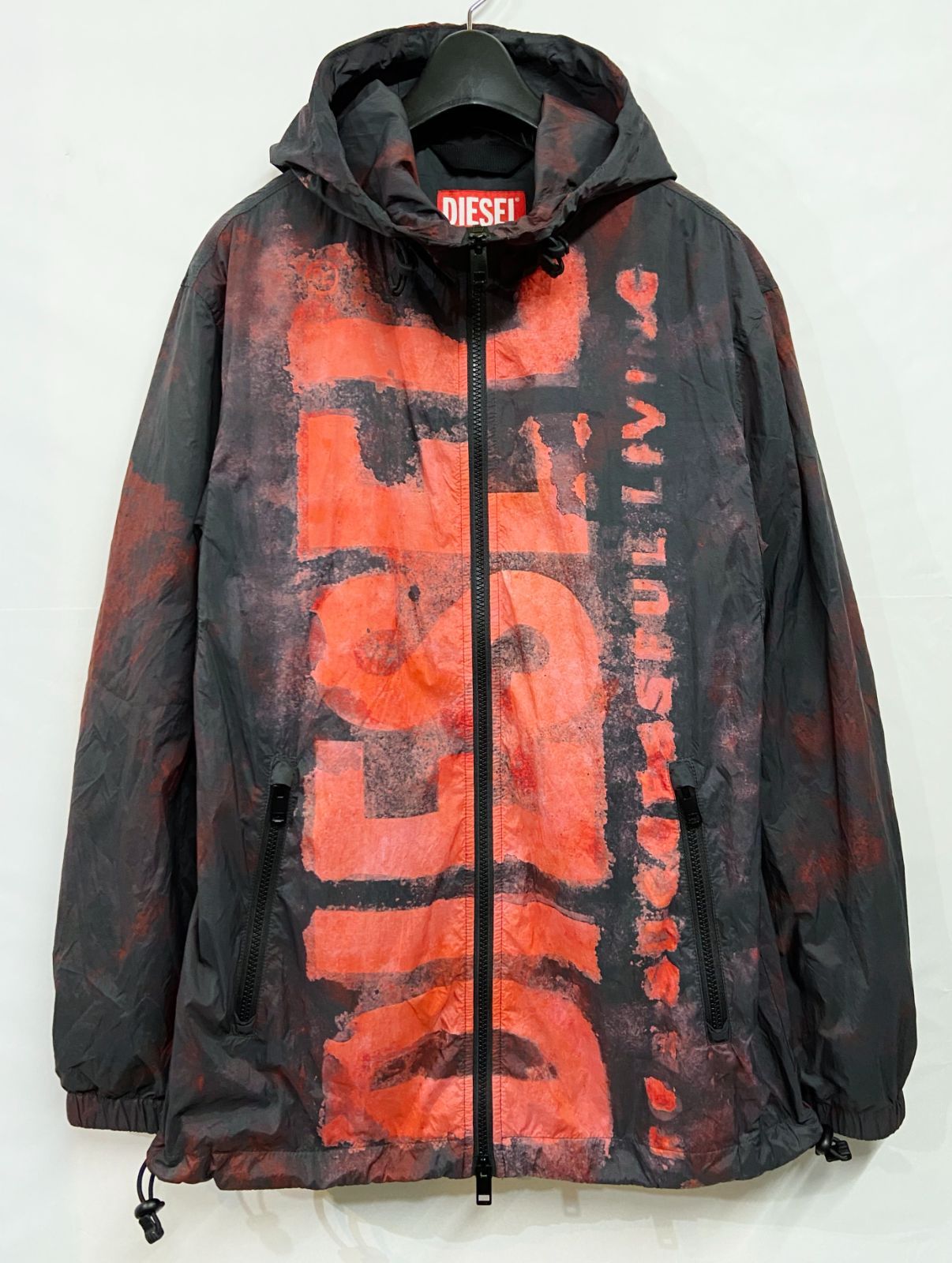 ディーゼル　DIESEL J-Warrett-Poster ジャケット Men's Hooded windbreaker with poster print | Multicolor | Diesel