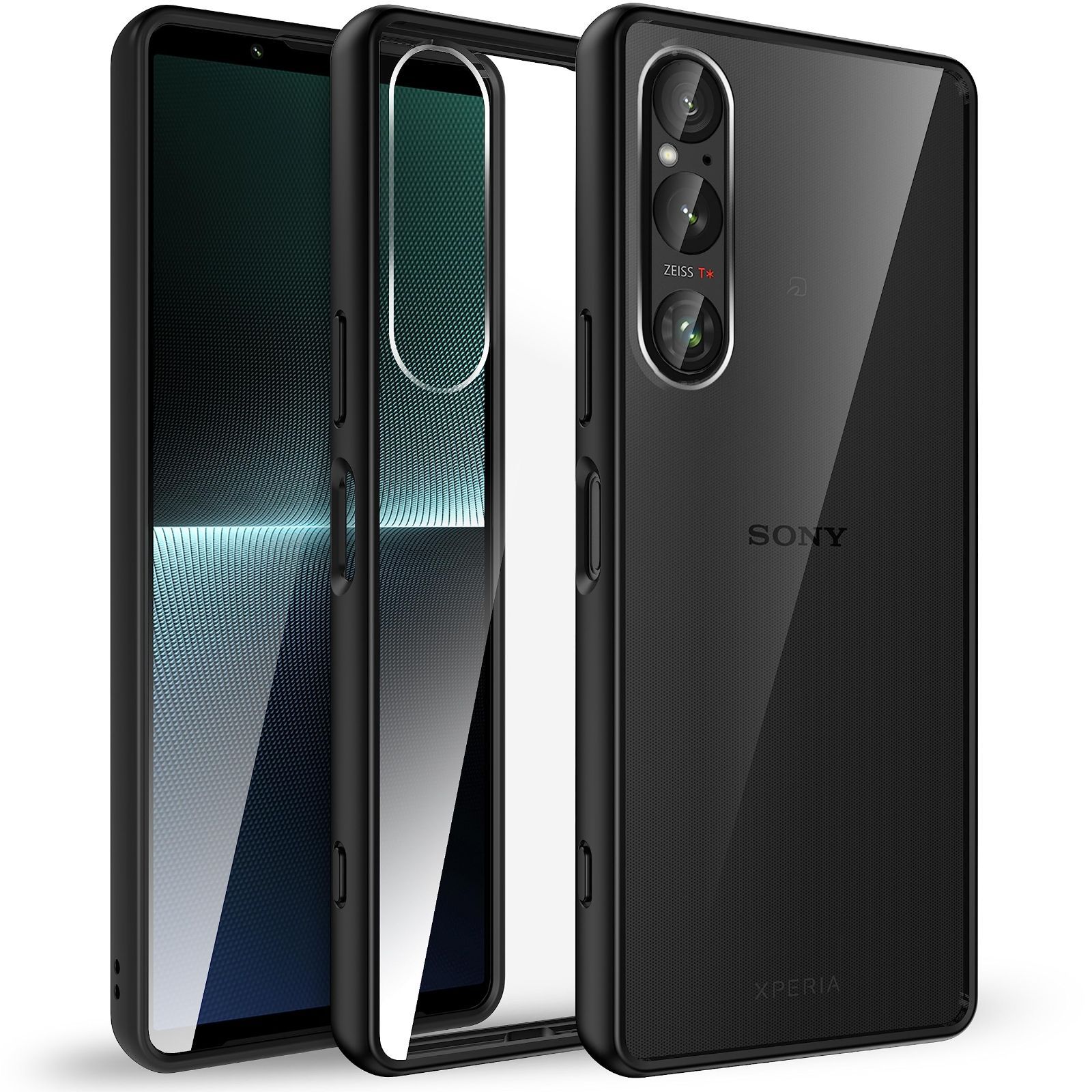 【特価】1 V 用 ケース クリア [SO-51D Xperia / SOG10] 耐衝撃 米軍MIL規格取得 SGS認証 黄ばみなし レンズ保護 SONY 滑り止め 指紋防止 ストラップホール付き エクスペリア1V 用カバー Crystal Series