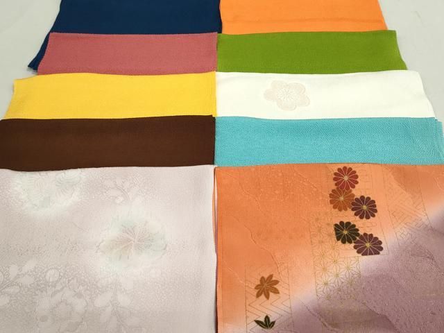 平和屋着物 和装小物 帯揚げ10枚セット 正絹 DAAV8198by