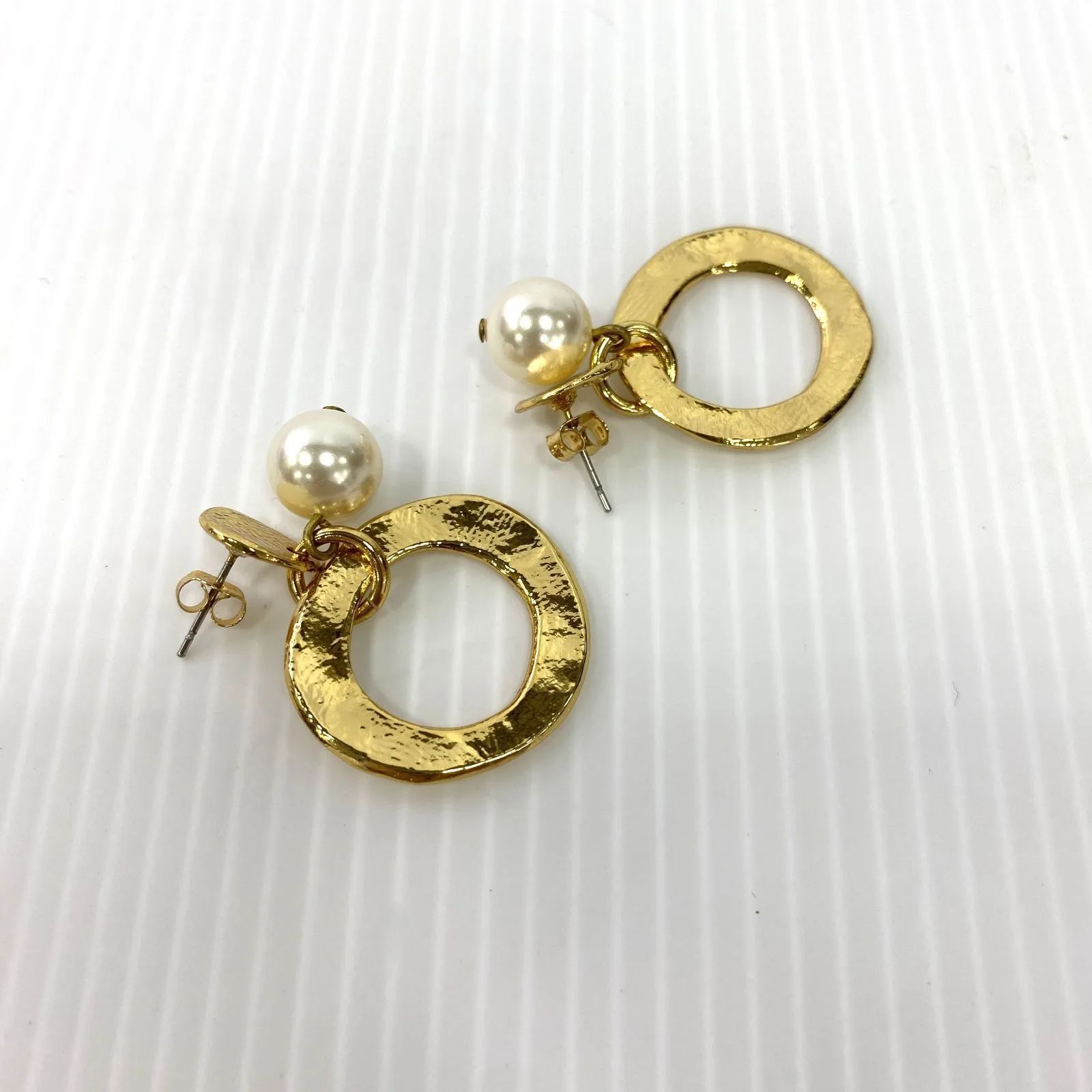 中古品】CECILE ET JEANNE ネックレス ピアス 3つセット 巾着付き 