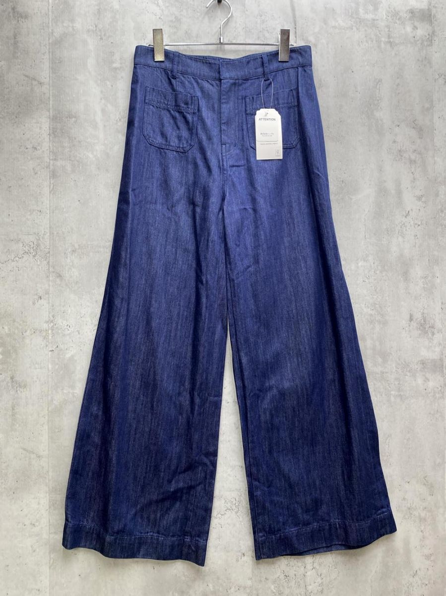 SHIPS any シップスエニィ ワイド デニムパンツ size40|ネイビー レディース