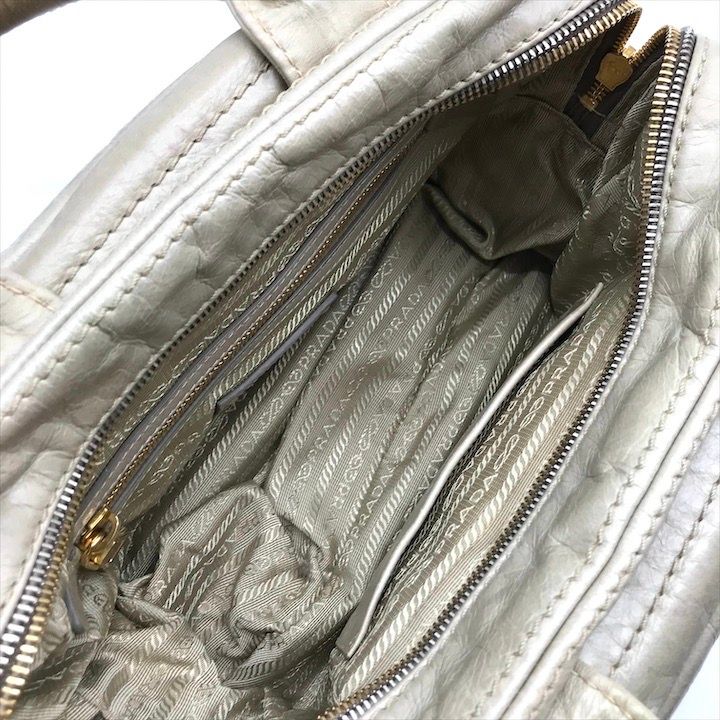 PRADA プラダ 三角ロゴ プレート レザー 2WAY ハンド ショルダー  