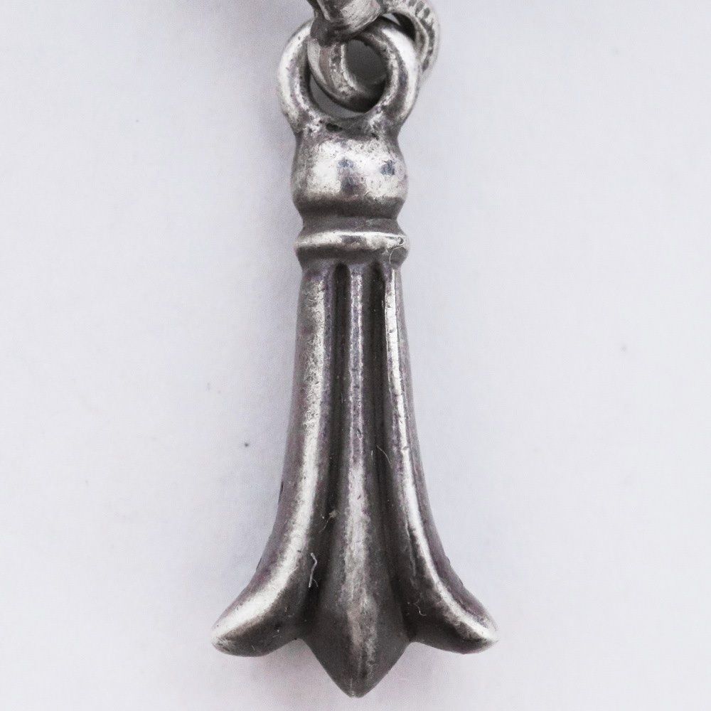 CHROME HEARTS クロステイルドロップ ピアス 片耳 シルバー