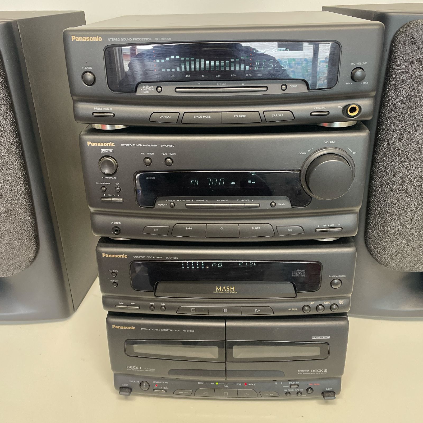 レトロ！ Panasonic コンポ SA-CH550 ジャンク CD壊れてます