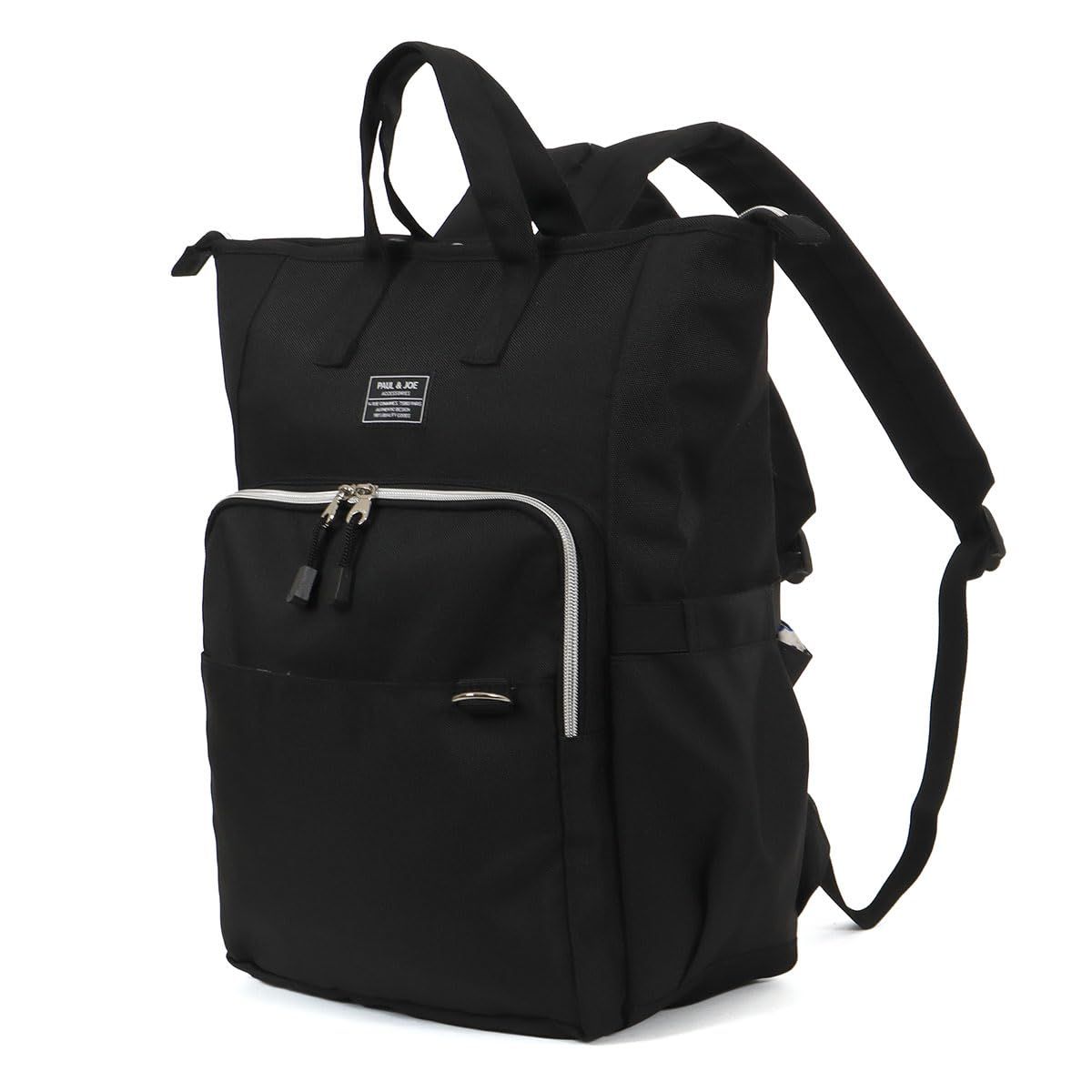 Paul - Joe ポールアンドジョーアクセソワ ACCESSOIRES ポール＆ジョーアクセソワ リュック 当社モデル 保冷 保温 大容量 ワッペン ジプシー マザーズバッグ クーラーリュック PJA-B730 ブラック