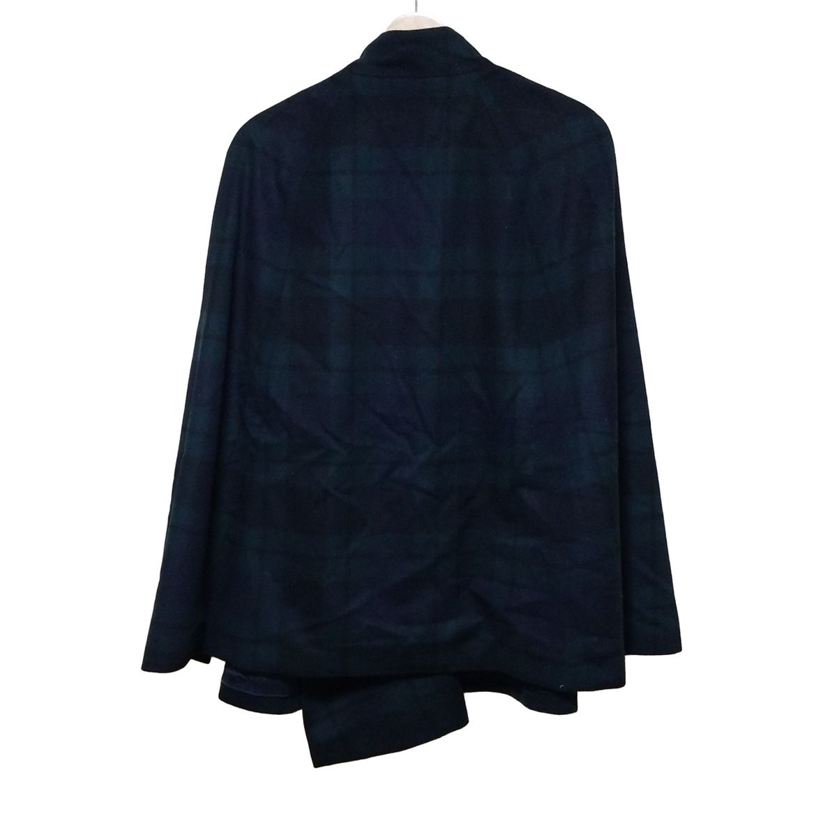 IENA イエナ ポンチョ レディース - ダークグリーン×黒 チェック柄 秋 冬