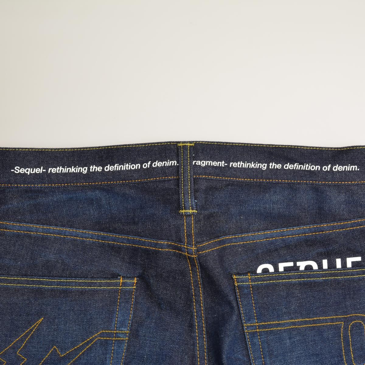 SEQUEL×fragmentdesign】SQ-24AW-PT-03 生立体 DENIM PANTS INDIGO 
