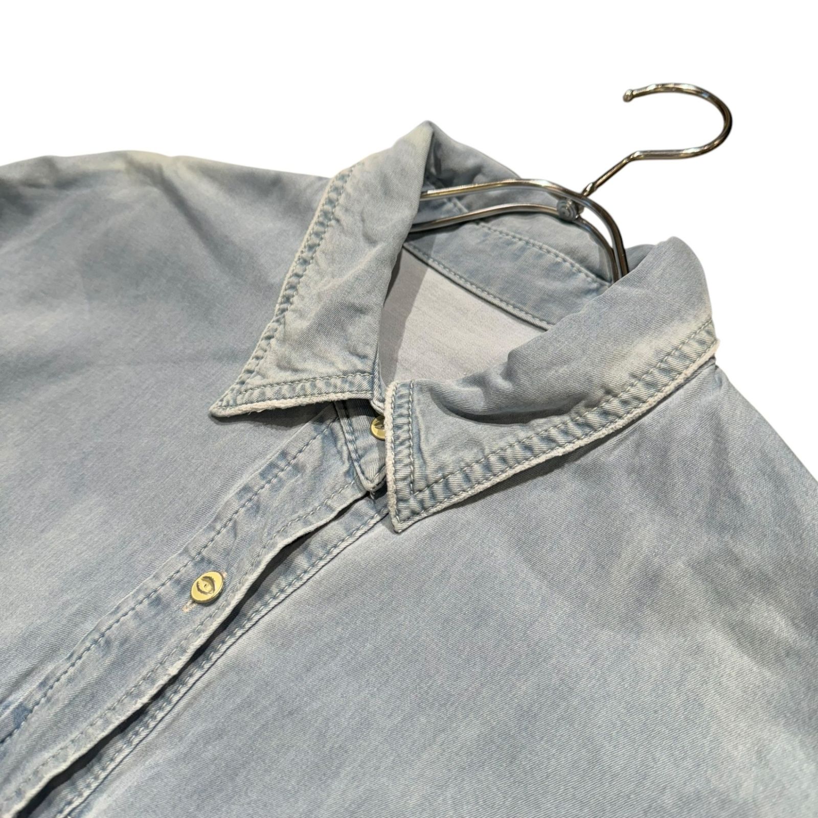 スピックアンドスパーンデニムルーズシャツ