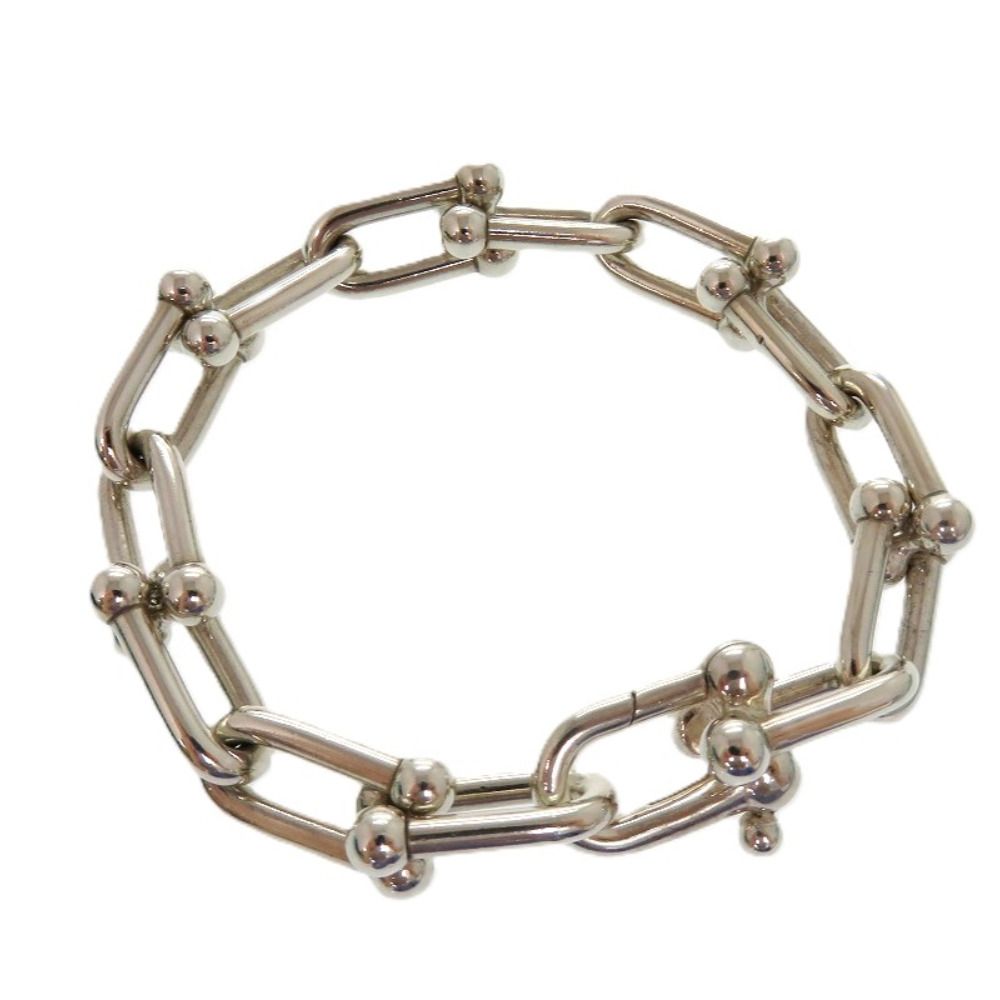 美品 Tiffany ハードウェア ブレスレット ラージリンク シルバー 925