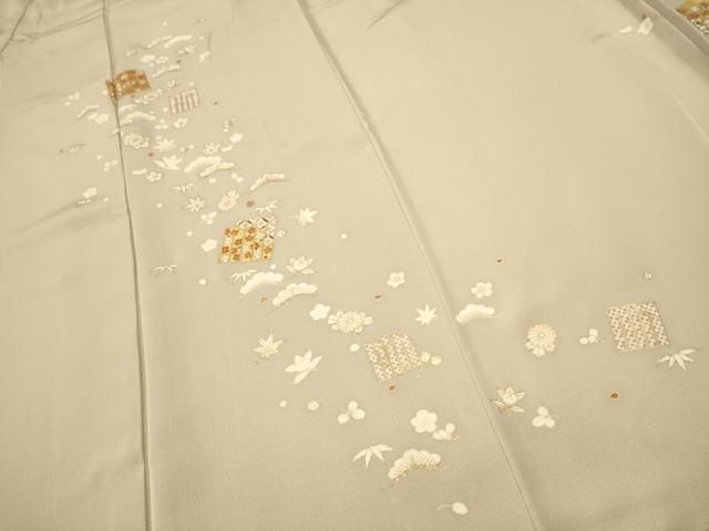 平和屋着物○銀座きしや 訪問着 駒刺繍 源氏香花文 金彩