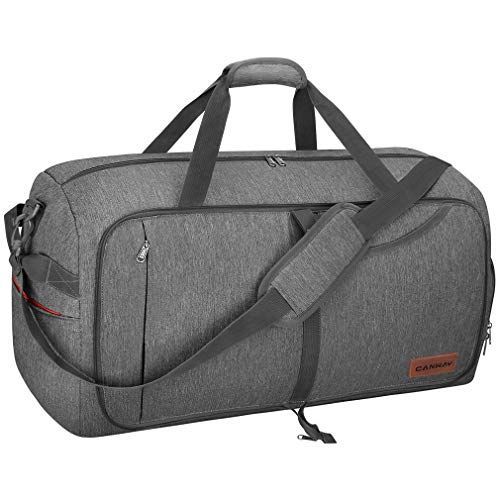グレー_115L CANWAYボストンバッグ 折りたたみスポーツバッグ スーツケース固定 大容量 靴収納旅行バッグ 軽量 115L， グレー