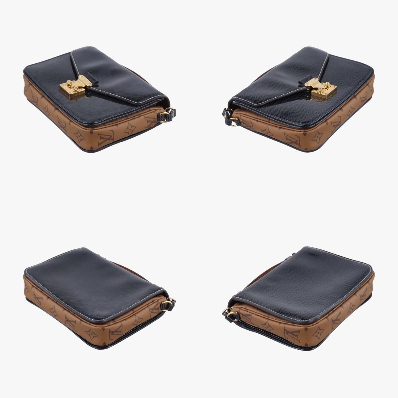 ルイヴィトンLouis Vuittonポシェット メティスノワール ×ブラウンヴェルニPL2187 DECORATOM_COM_BR