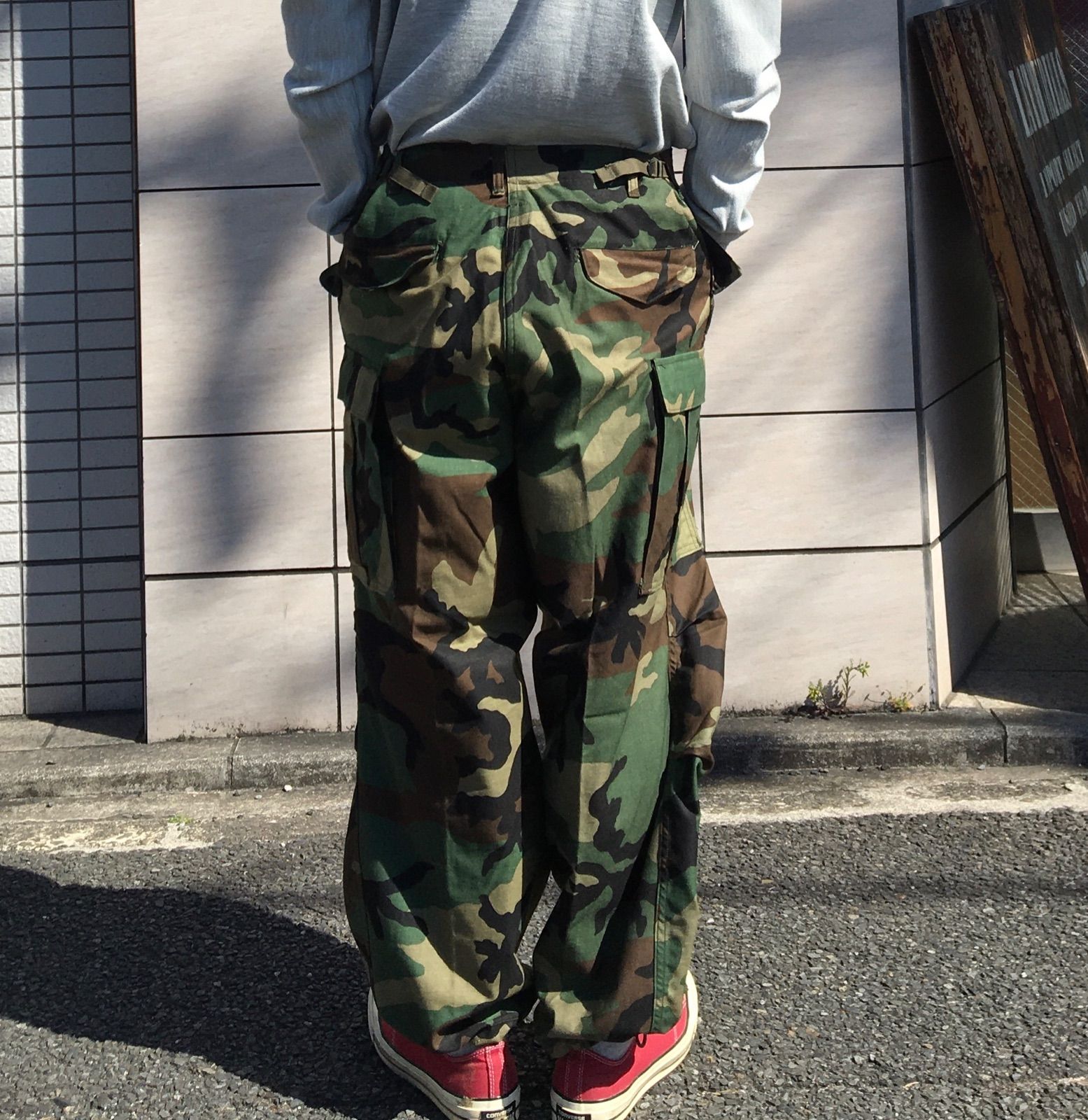 【DEADSTOCK】【US ARMY】80's Vintage 米軍実物 M-65 ウッドランドカモ フィールドカーゴパンツ ミリタリーパンツ US-M-S