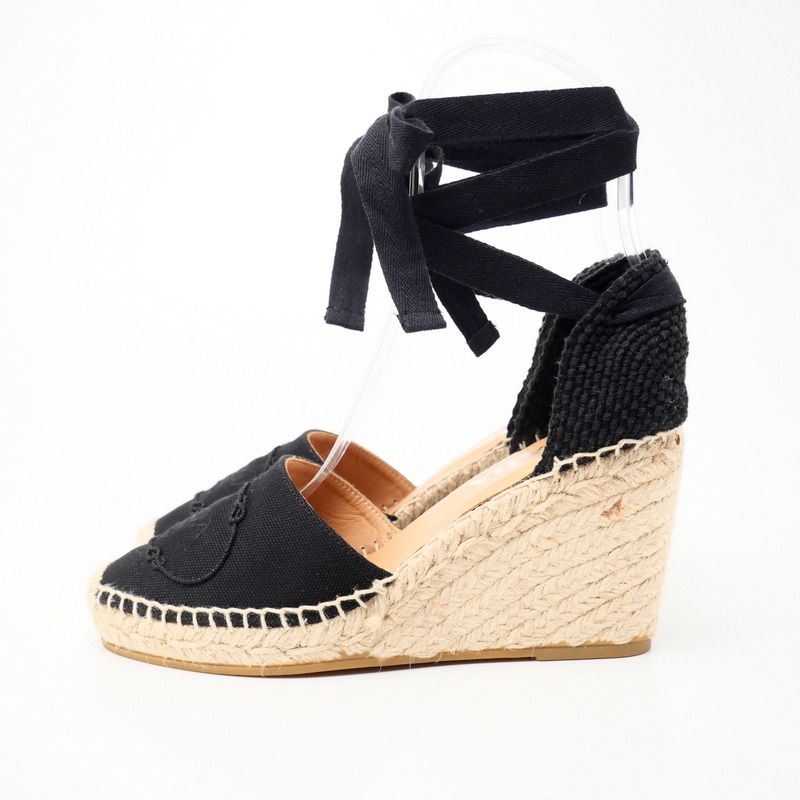 □未使用品□PRADA プラダ CANAPA サンダル サイズ36 エスパドリーユ 