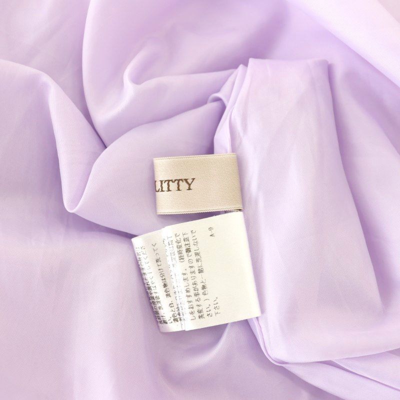 JUSGLITTY 5分袖シャツタックワンピース パープル JUSGLITTY 5分袖シャツタックワンピース パープル - メルカリ