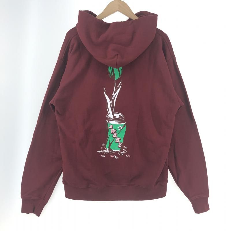 中古】AWAKE NY. × Wasted Youth パーカー M ボルドー アウェイク 