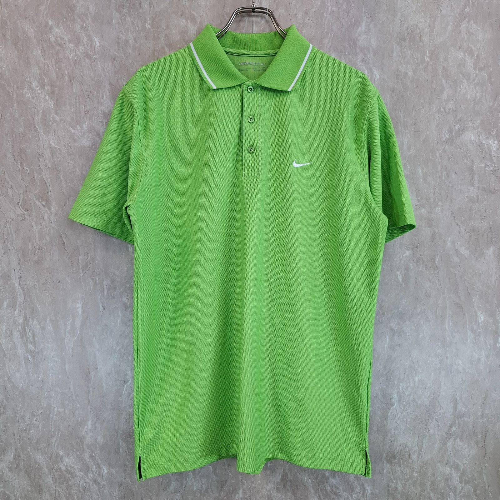 NIKE GOLF ナイキ 薄手 ブランドロゴ 刺繍 スリット 襟ライン NIKE GOLF ナイキ 薄手 ブランドロゴ 刺繍 スリット 襟ライン