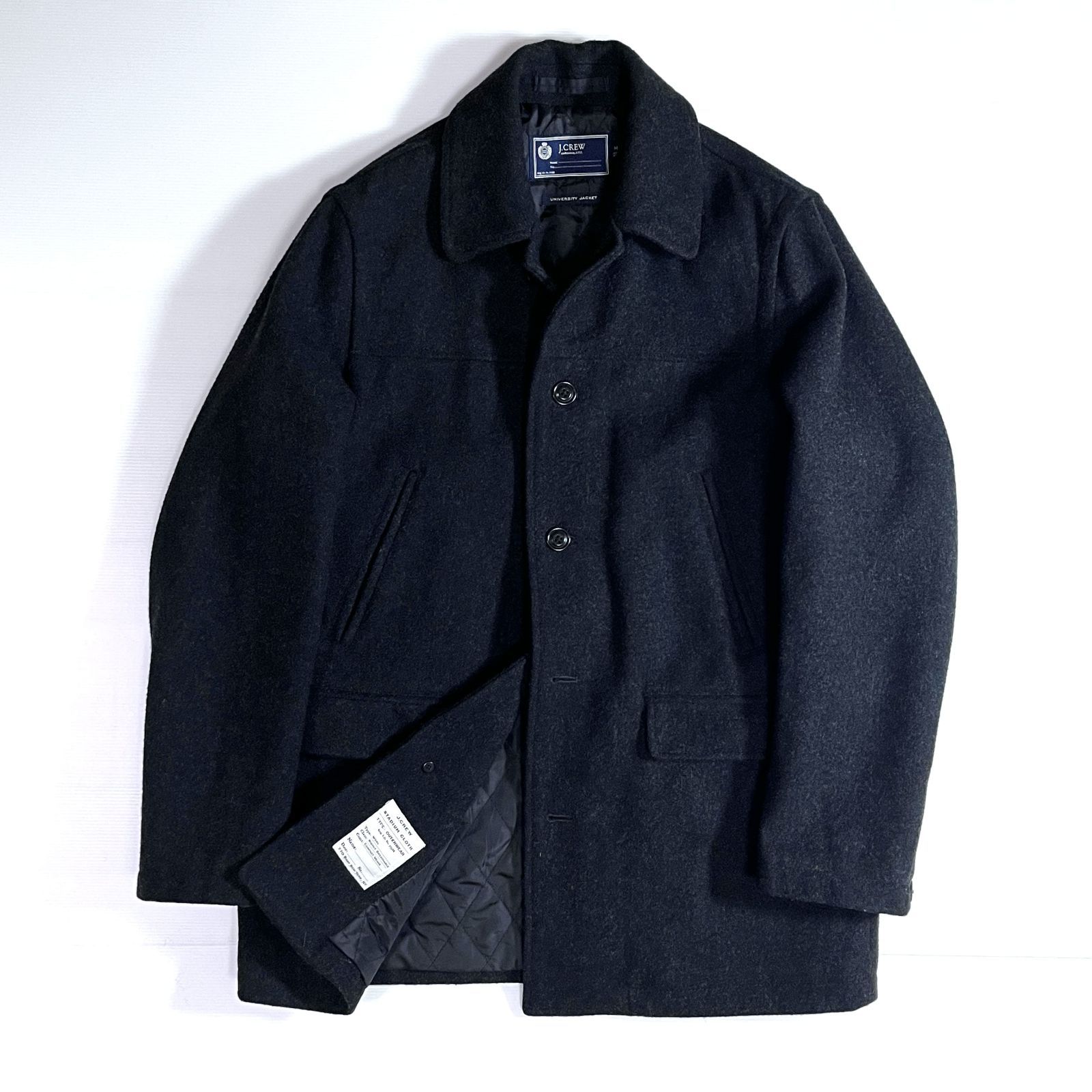 美品 00s J.CREW ジェイクルー ステンカラーコート【M（L相当