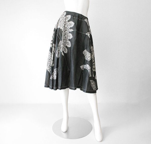 tricot COMME des GARCONS ◇ レースプリント リネン100％ スカート