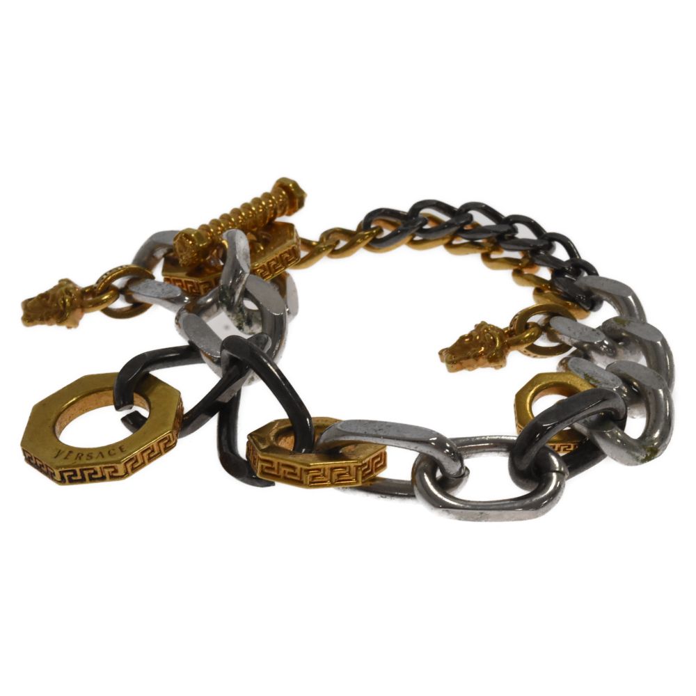 VERSACE (ヴェルサーチ) メデューサ ミックスチェーンブレスレット