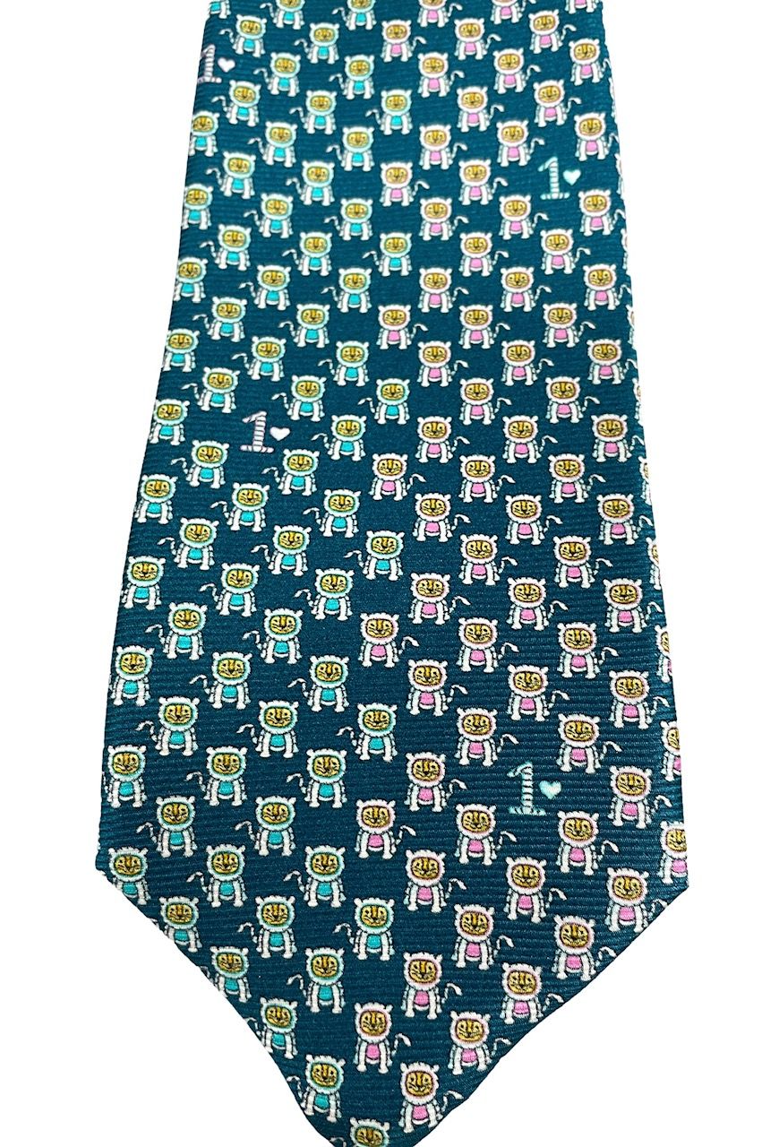 BVLGARI 【新品未使用】タグ有り　ストライプ グレーブルー　柄有り BVLGARI 【新品未使用】タグ有り ストライプ グレーブルー 柄有り