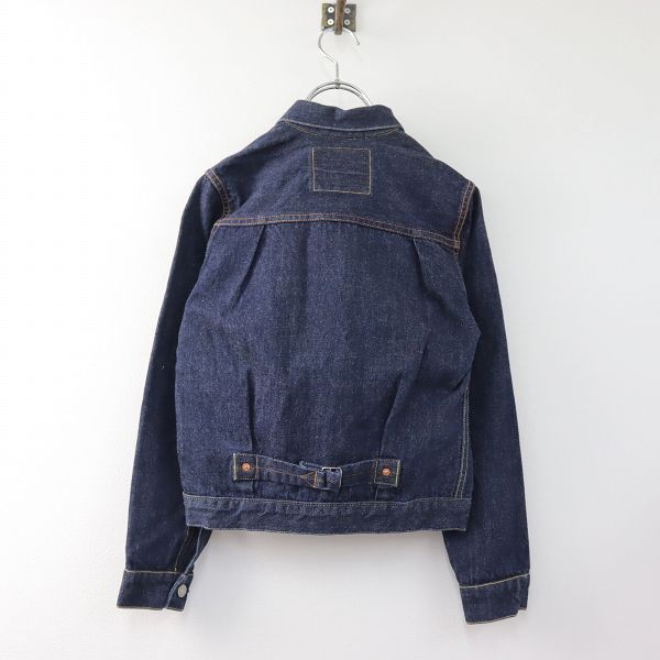 【LENO】1st Type BRENDA TRUCKER JACKET 01 LENO T-back big trucker jacket BRENDA Denim Jacket blue 4
