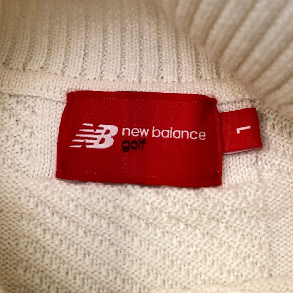 ニューバランスゴルフ クルーネック 長袖 ニット セーター レッド 1 NEW BALANCE GOLF ニューバランス Vネックニットセーター レッド