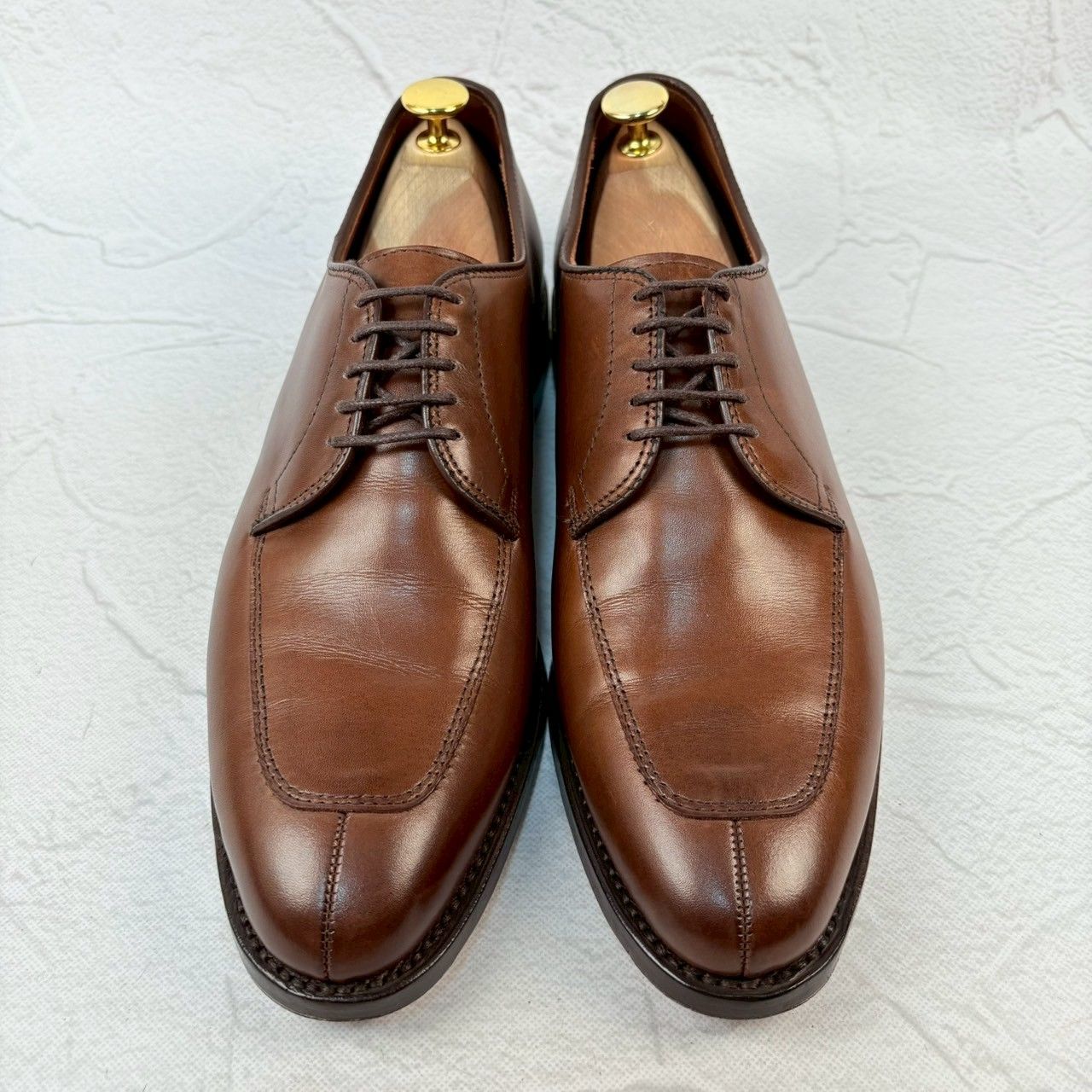 美品】Allen Edmonds アレンエドモンズ DELRAY Vチップ 外羽根 茶 US8