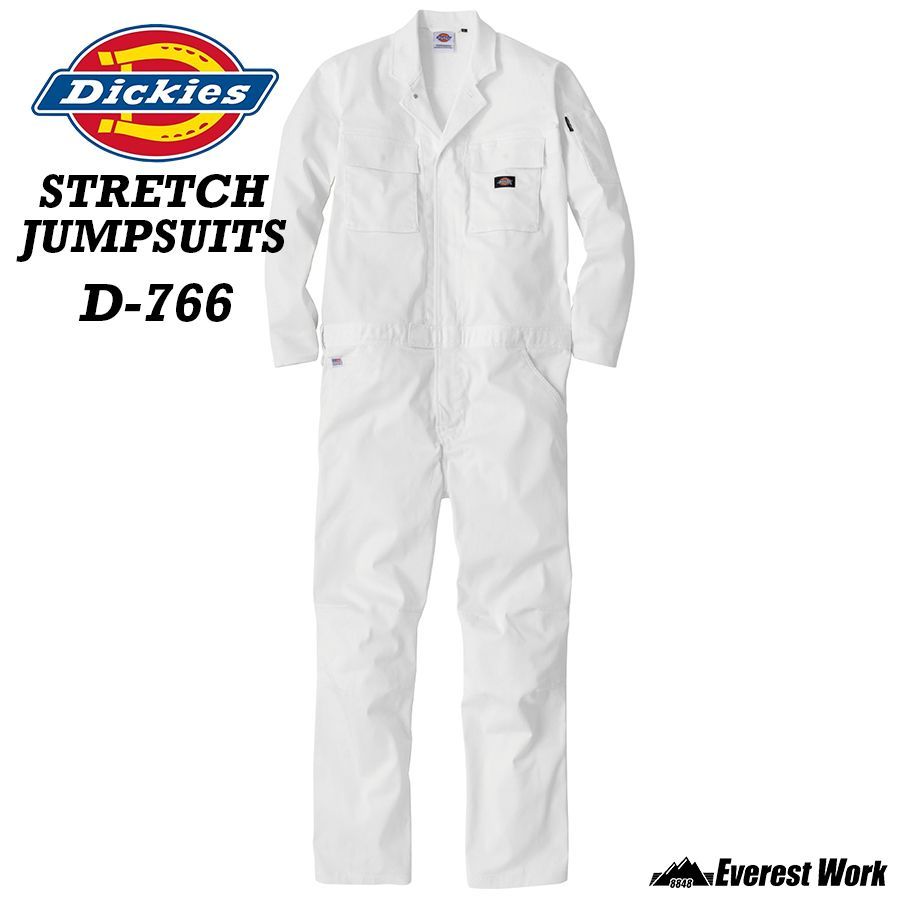 ディッキーズ Dickies つなぎ　Mサイズ　ホワイト　新品未使用 Dickies ディッキーズ つなぎ ツナギ D-766 ホワイト SS～5L
