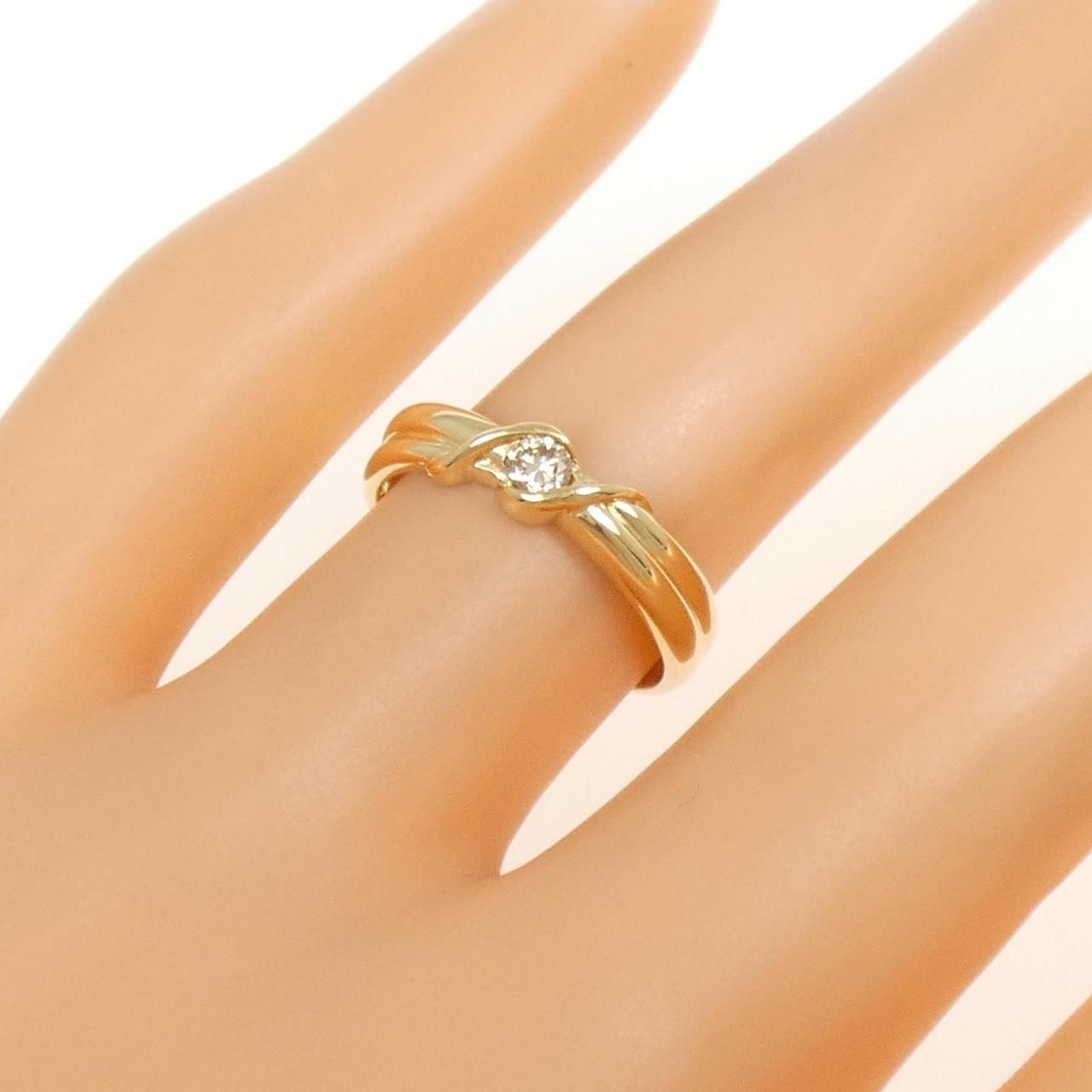 K18 天然ダイヤモンド 0.207ct 0.07ct 0.09ct リング 【公式通販】