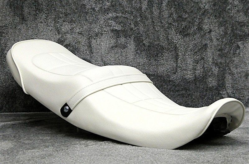 ゼファーχ あんこ抜き シート 白 ホワイト カワサキ kawasaki バイク