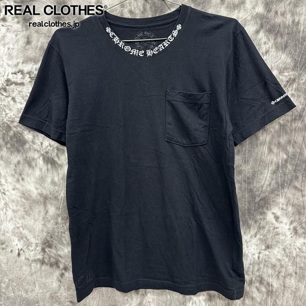 CHROME HEARTS/クロムハーツ Neck Logo S/S Tee ネックロゴ カットソー 